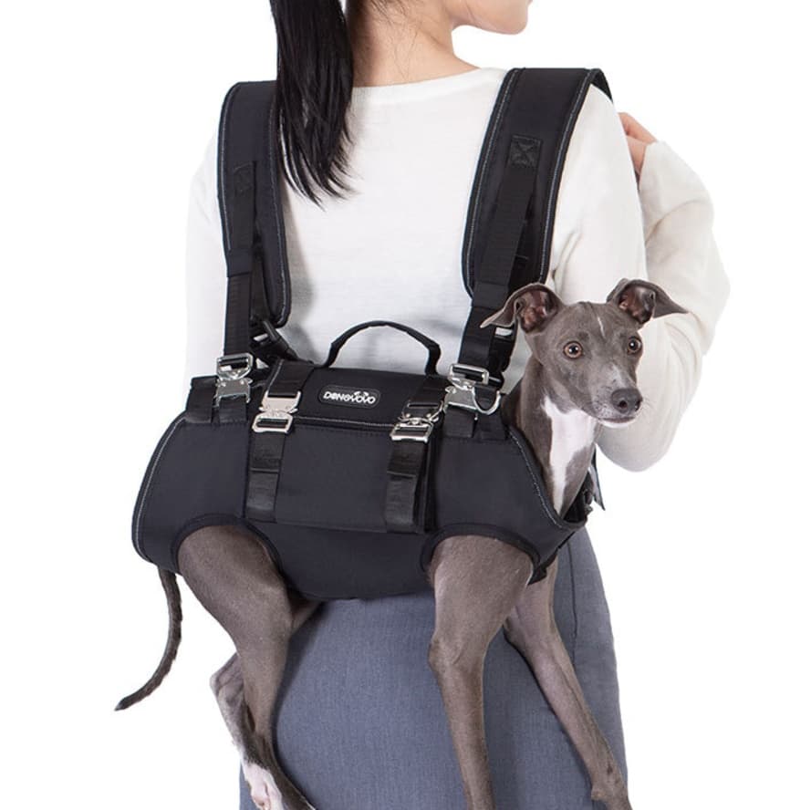 ペット キャリーバッグ 犬用 ハーネス一体型サポートキャリー