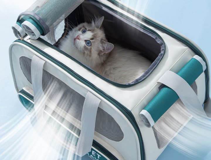 ペット キャリーバッグ 猫用軽量メッシュペットキャリー