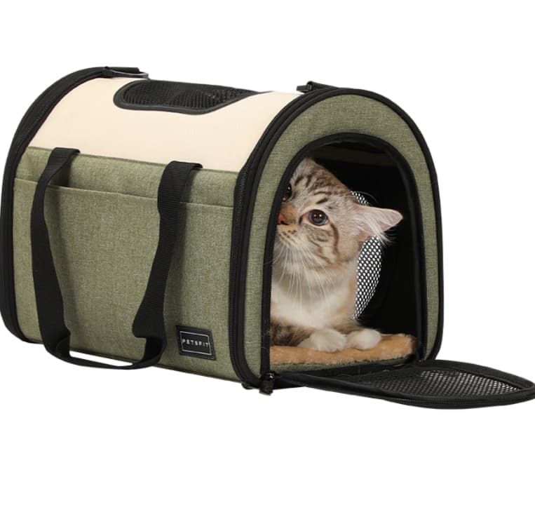 ペット キャリーバッグ 猫用メッシュ拡張ペットキャリー