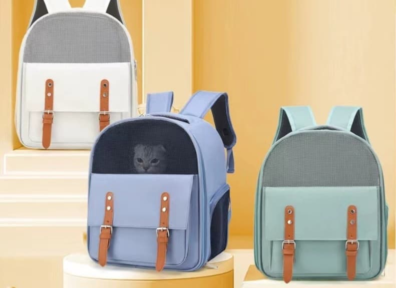 ペット キャリーバッグ ゆとりメッシュ リュックキャリー