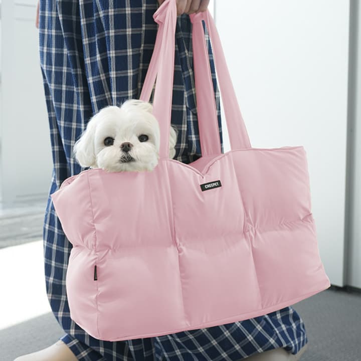 ペット キャリーバッグ 犬用ふかふかあったかドーム型ペットキャリー