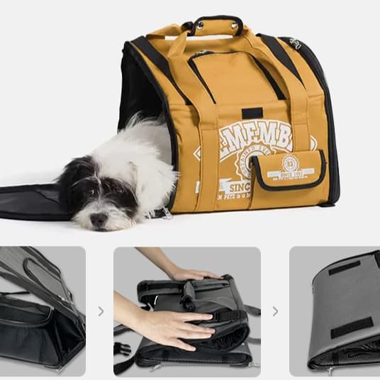 ペット キャリーバッグ 犬用折りたたみ式コンパクト ペットリュック