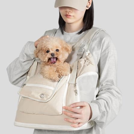 ペット キャリーバッグ 犬用両手が自由に使える 斜め掛けペットキャリー
