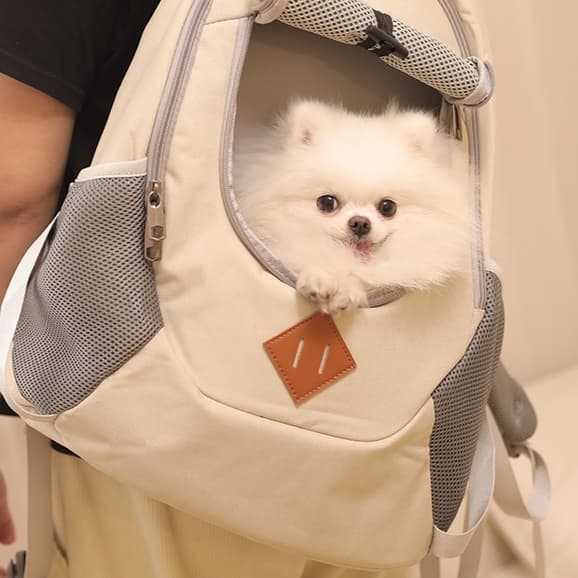 ペット キャリーバッグ 犬用背中楽々メッシュ通気ペットリュック