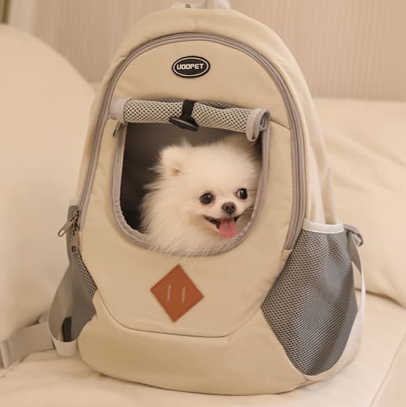 ペット キャリーバッグ 犬用背中楽々メッシュ通気ペットリュック