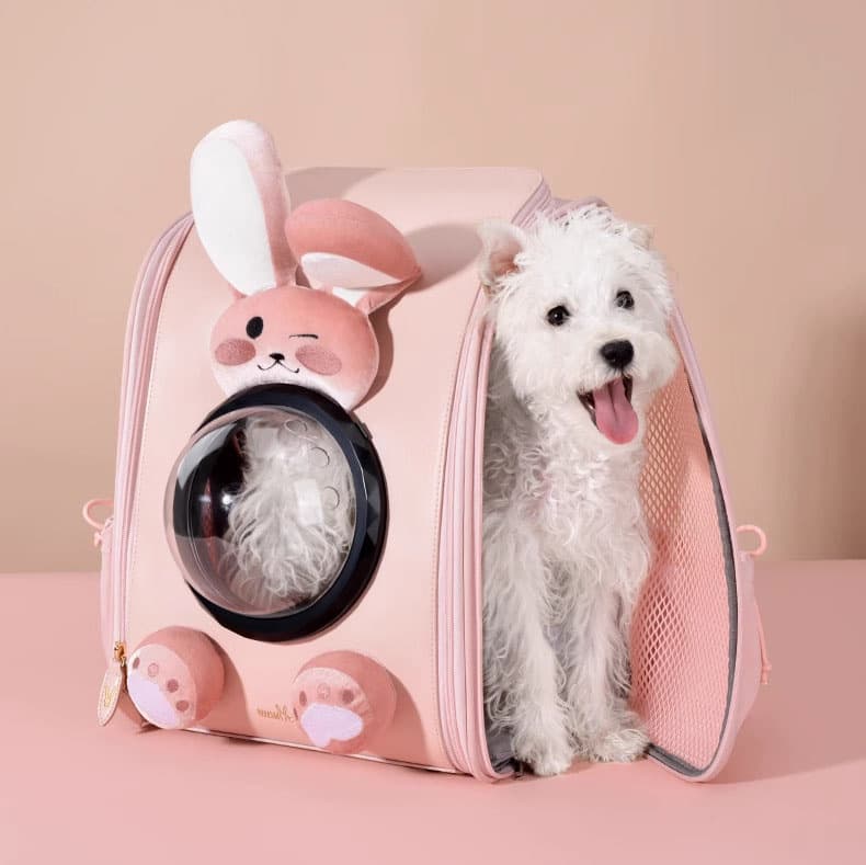 ペット キャリーバッグ 犬用うさぎモチーフ宇宙船ペットキャリー