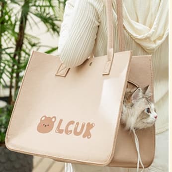 ペット キャリーバッグ 猫用 のぞき穴付き おでかけトートキャリー