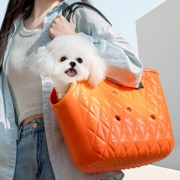 ペット キャリー 犬用ふわポケットお出かけトートバッグ
