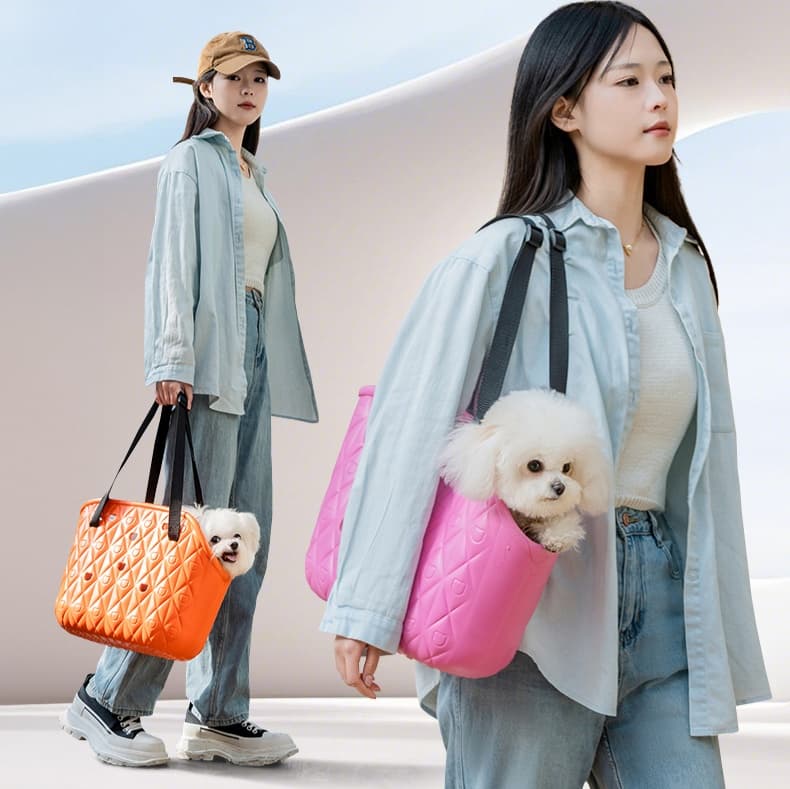 ペット キャリー 犬用ふわポケットお出かけトートバッグ