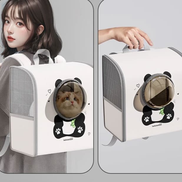 ペット キャリー 猫用宇宙船デザイン通気性抜群ペットキャリー