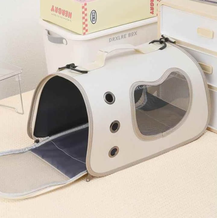 ペット キャリー 猫用おでかけ快適通気性ペットキャリー