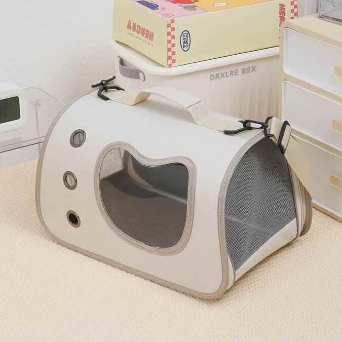ペット キャリー 猫用おでかけ快適通気性ペットキャリー