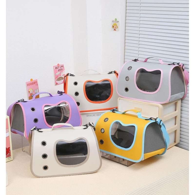 ペット キャリー 猫用おでかけ快適通気性ペットキャリー