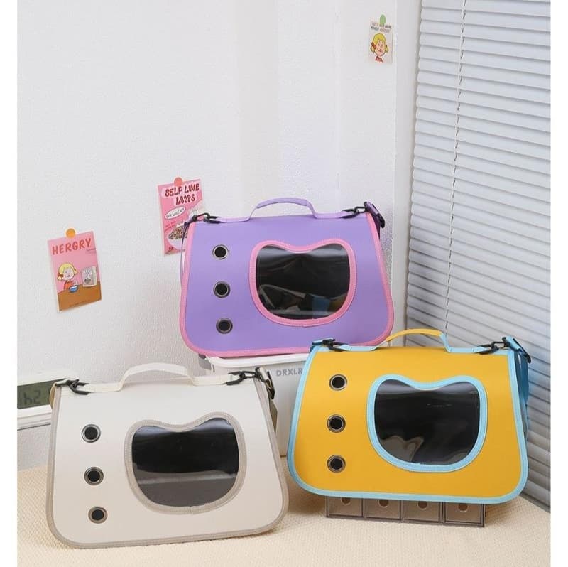 ペット キャリー 猫用おでかけ快適通気性ペットキャリー