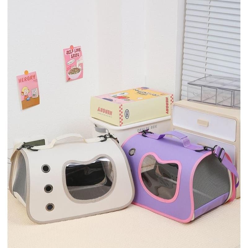 ペット キャリー 猫用おでかけ快適通気性ペットキャリー