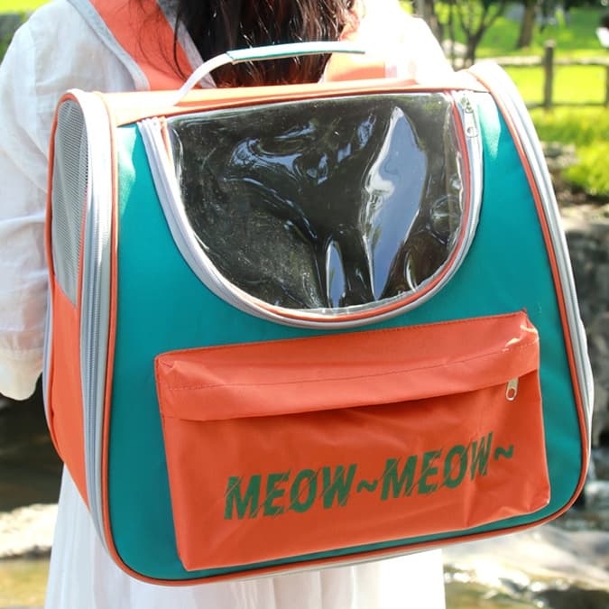 ペット キャリー 猫用透明窓付き 両用ペットリュック