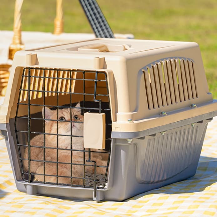 ペット キャリー 猫用通気性抜群 快適移動ペットキャリー