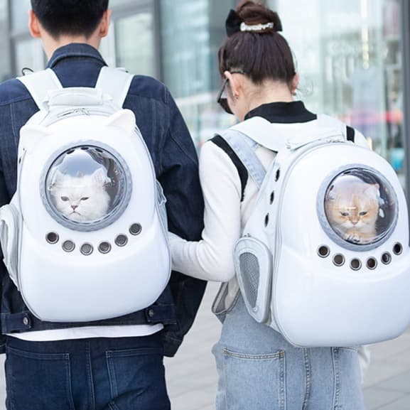 ペット キャリー 宇宙船風 猫用バックパックキャリー