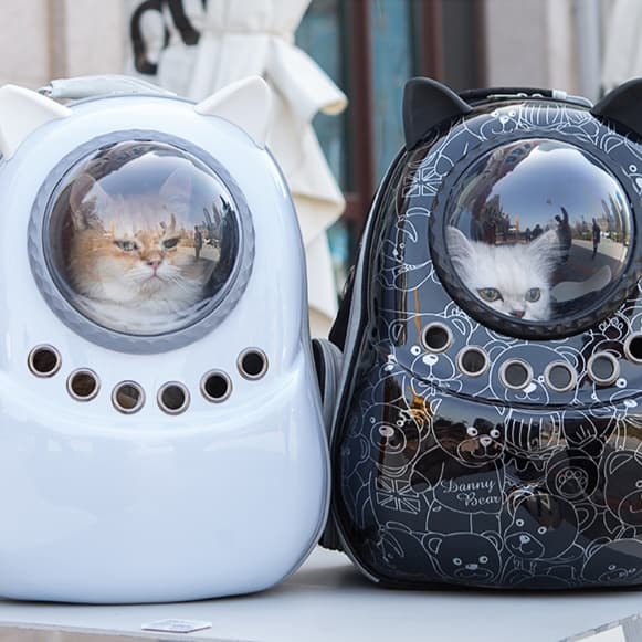 ペット キャリー 宇宙船風 猫用バックパックキャリー