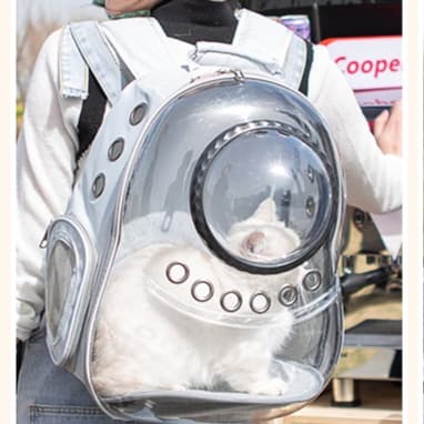 ペット キャリー 宇宙船風 猫用バックパックキャリー