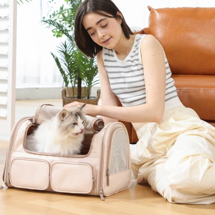 ペット キャリー 猫用快適おでかけキャリーバッグ