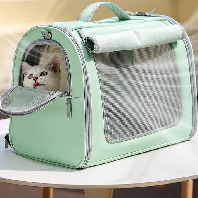 ペット キャリー 猫用快適通気ペットキャリー旅行お出かけ用