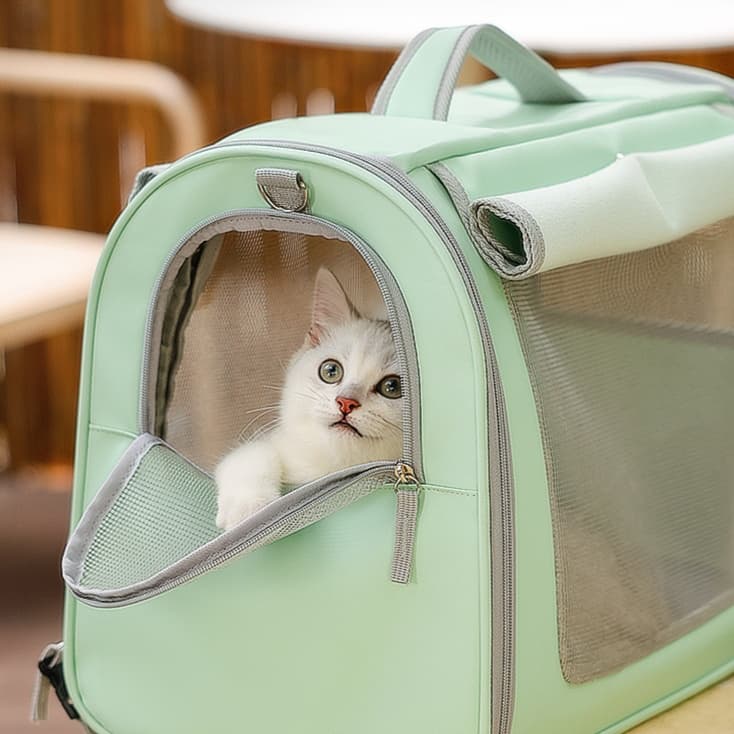ペット キャリー 猫用快適通気ペットキャリー旅行お出かけ用