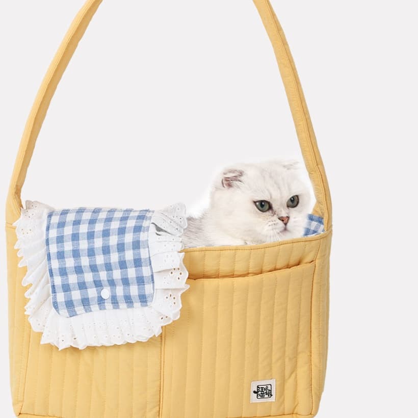 ペット キャリー 猫用ピクニック風 ふわもこ お出かけバッグ