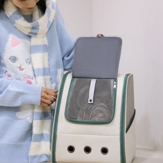 ペット キャリー 猫用おでかけ楽々快適バックパックキャリー