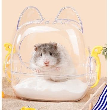 ペット キャリー ハムスター用透明ポケットハムスターキャリー