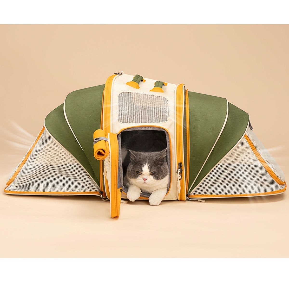 ペット キャリー猫用変形自在リュック型ペットキャリー