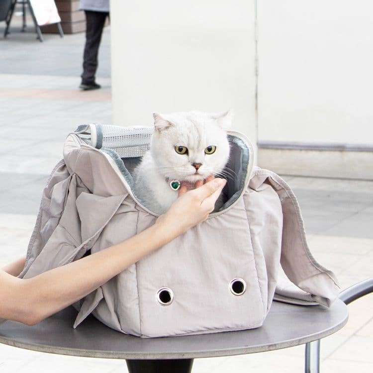 ペット キャリー優雅な猫のお出かけトートバッグ