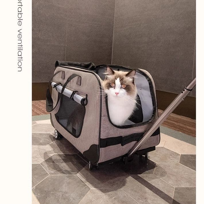 ペット キャリー 快適お出かけ猫用キャリーカート