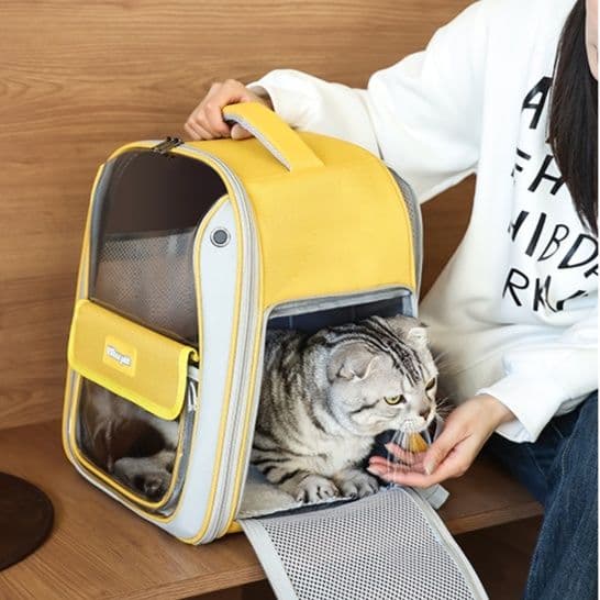 ペット キャリー猫用背負える大容量ペットリュック
