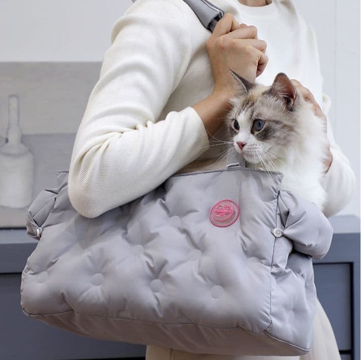 ペット キャリー 猫用 やわらかキルトお出かけバッグ