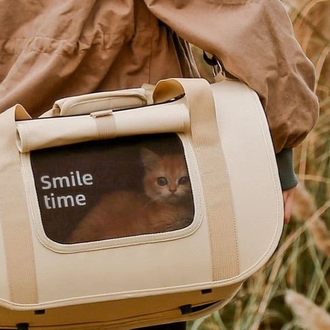 ペット キャリー 猫用微笑み時間 お出かけキャリー