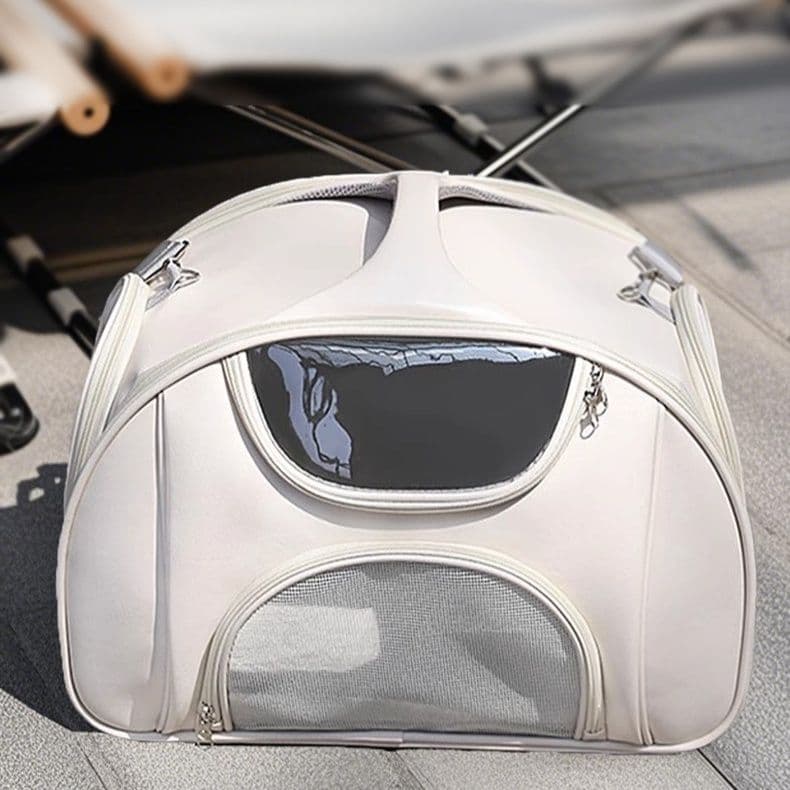 ペット キャリー 猫用宇宙船型透明窓付きキャリーバッグ