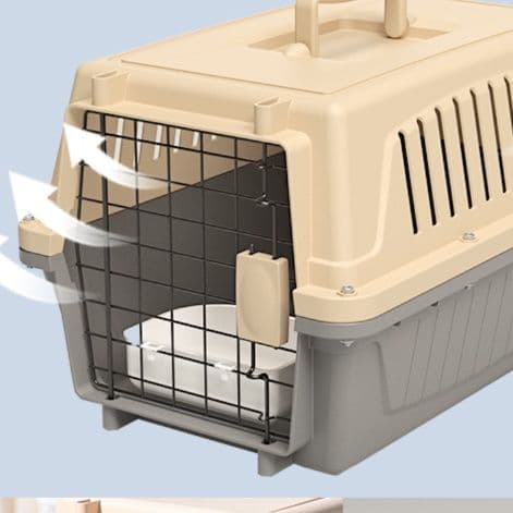 ペット キャリー 四面通気型安心運搬犬用移動箱