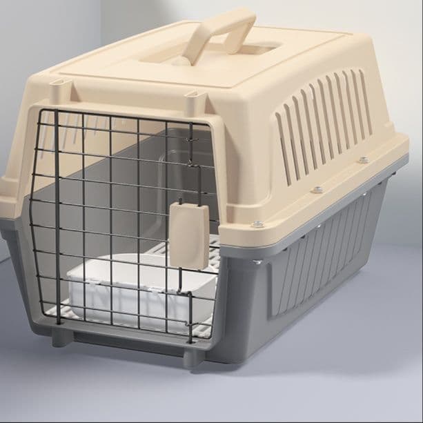 ペット キャリー 四面通気型安心運搬犬用移動箱