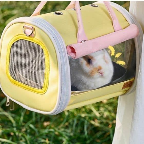 ペットキャリーうさぎ用軽量通気性抜群透明窓付き