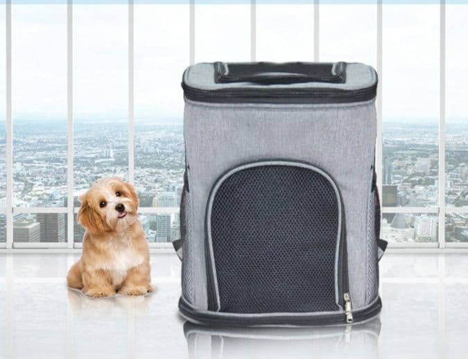 ペット キャリー 小型犬用背負い式メッシュ通気ペットキャリー