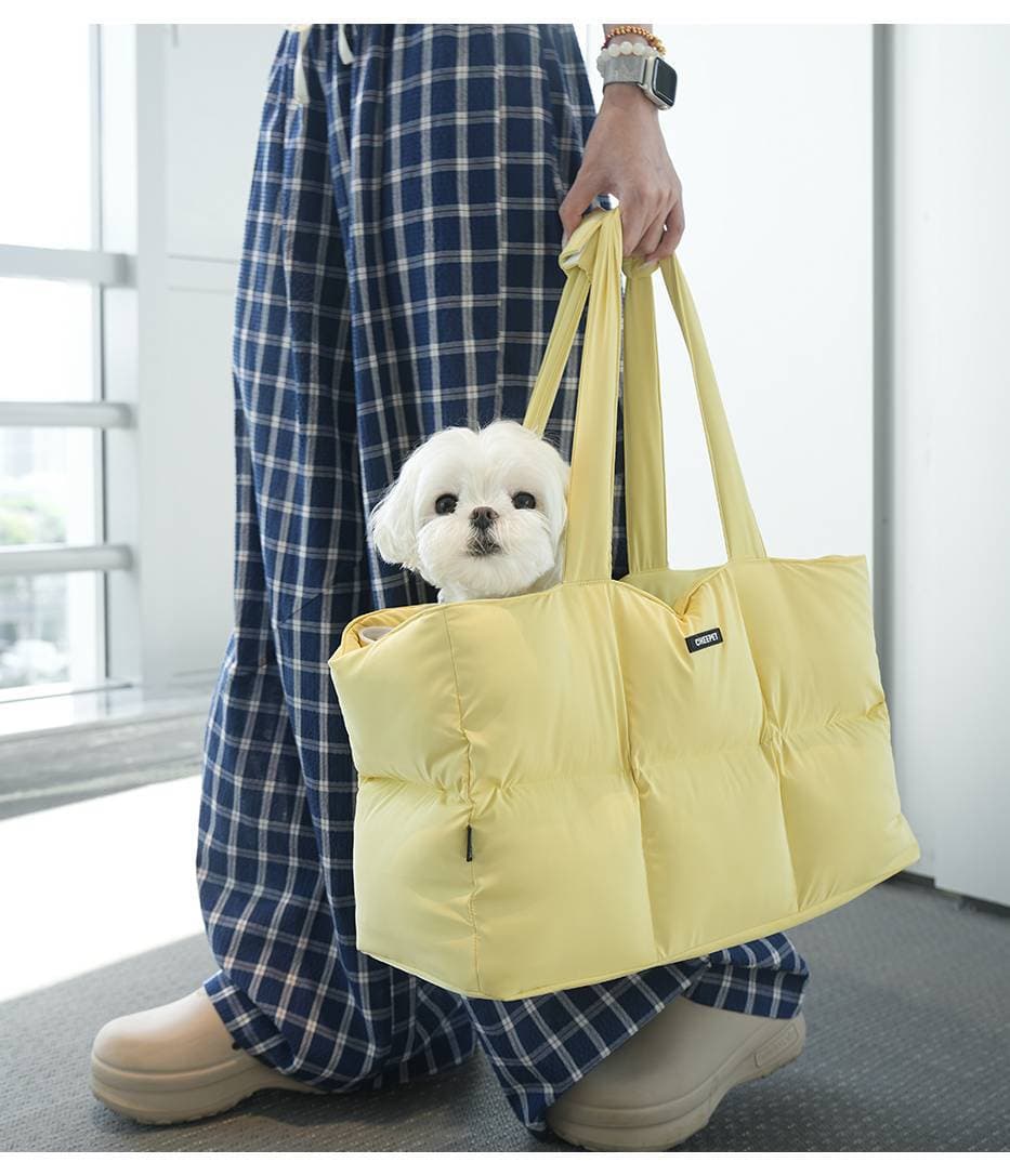 ペット キャリーバッグ 犬用ふかふかあったかドーム型ペットキャリー