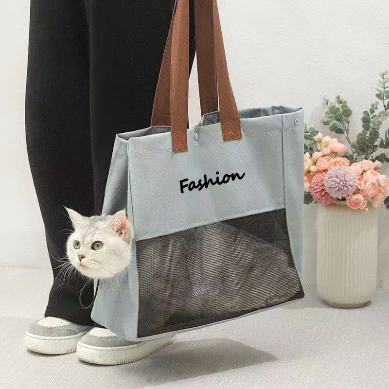 ペット キャリーバッグ 猫用メッシュデザイン おでかけトートバッグ