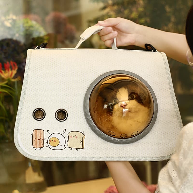 ペット キャリー 猫用宇宙飛行士風ペット窓付きバッグ
