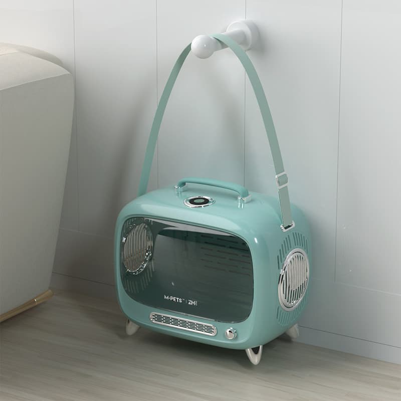 ペット キャリー 宇宙船型温湿度計付き猫用バックパック