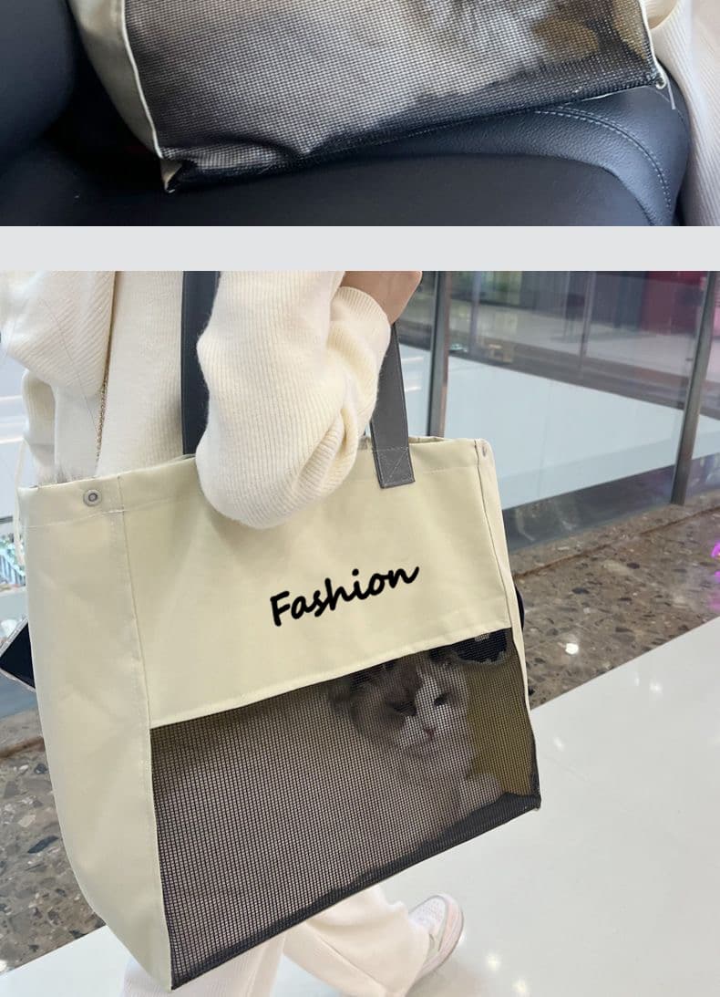 ペット キャリーバッグ 猫用メッシュデザイン おでかけトートバッグ