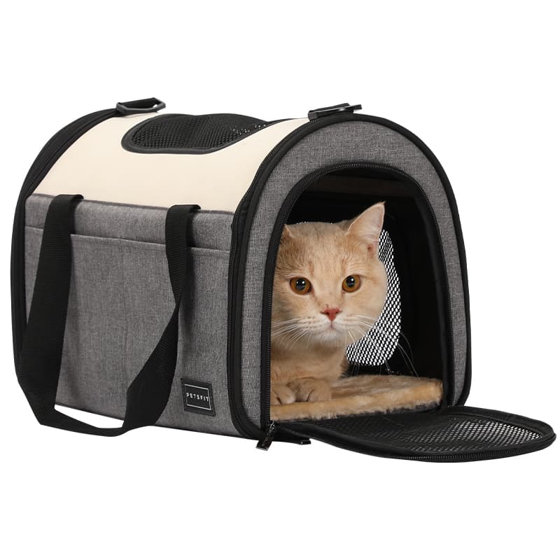 ペット キャリーバッグ 猫用メッシュ拡張ペットキャリー