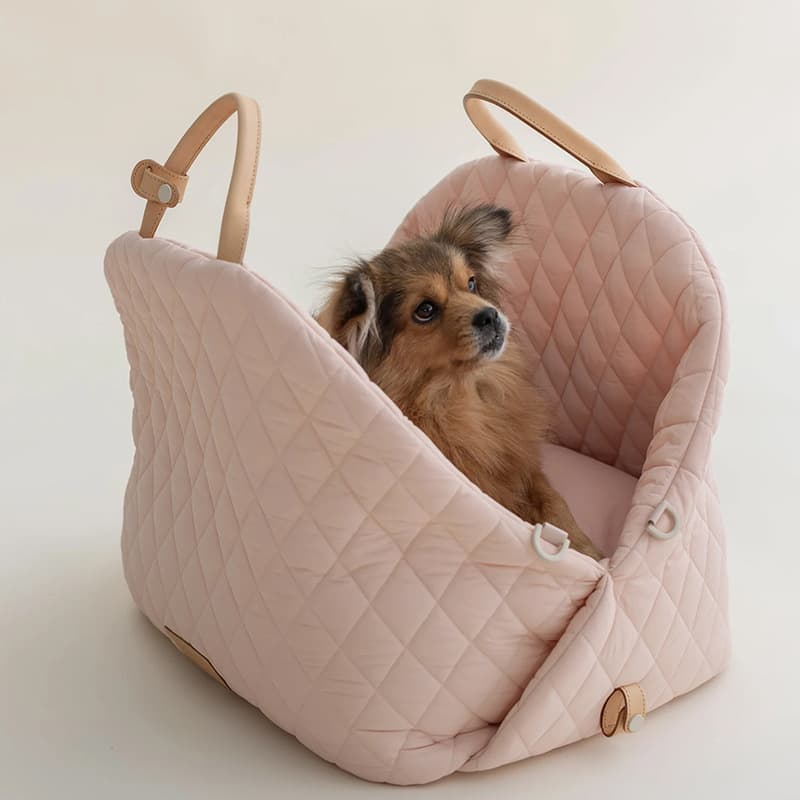 ペット キャリーバッグ 犬用キルティング調 パピーバッグ ポーチ