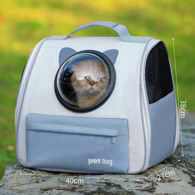 ペット キャリー 猫用窓付き宇宙船キャリー 安心おでかけバッグ