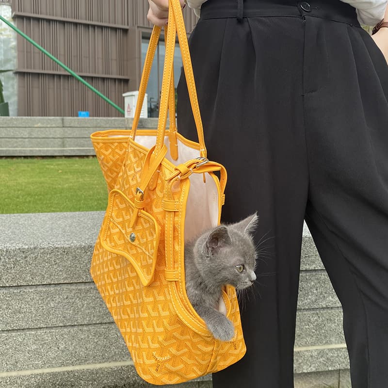 ペット キャリーバッグ 犬用高級クラシック調キャリーバッグ
